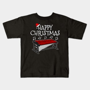 Christmas Marimba Marimbist Music Teacher Xmas 2022 Kids T-Shirt